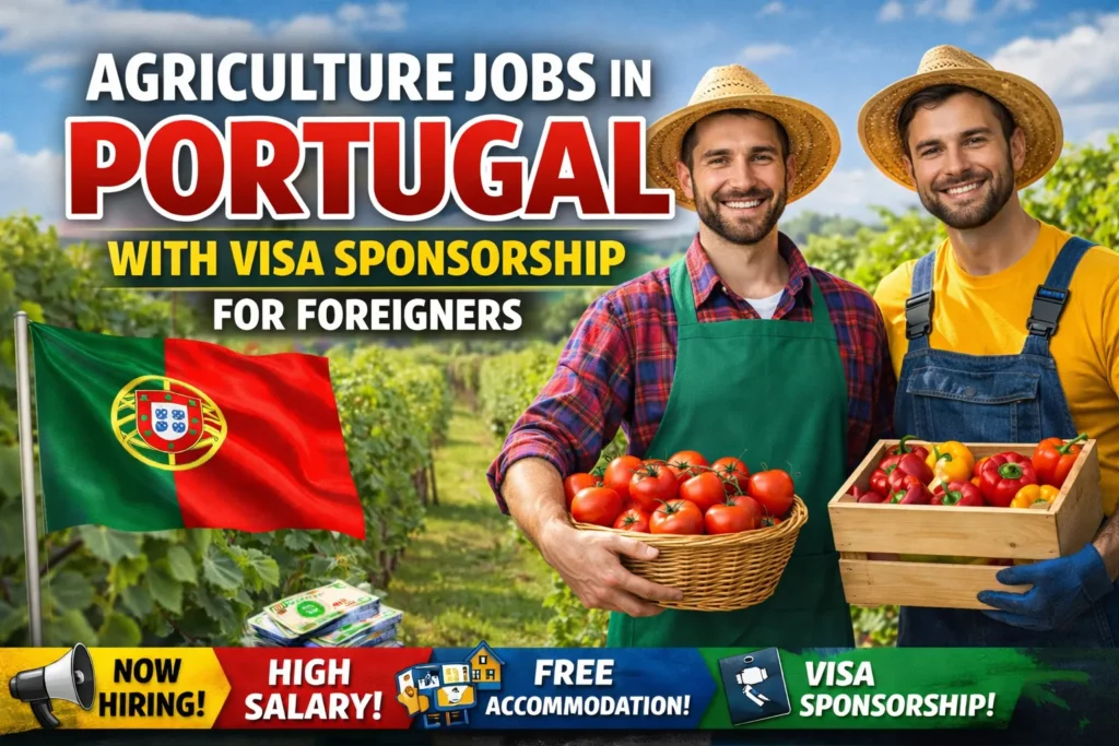 Agriculture Jobs in Portugal with Visa Sponsorship for Foreigners 2026