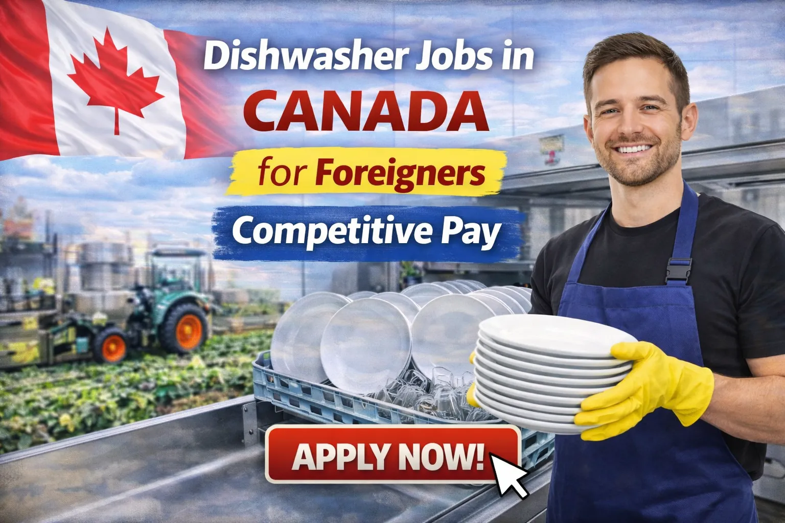 Dishwasher Jobs in Canada for Foreigners with Visa Sponsorship 2026