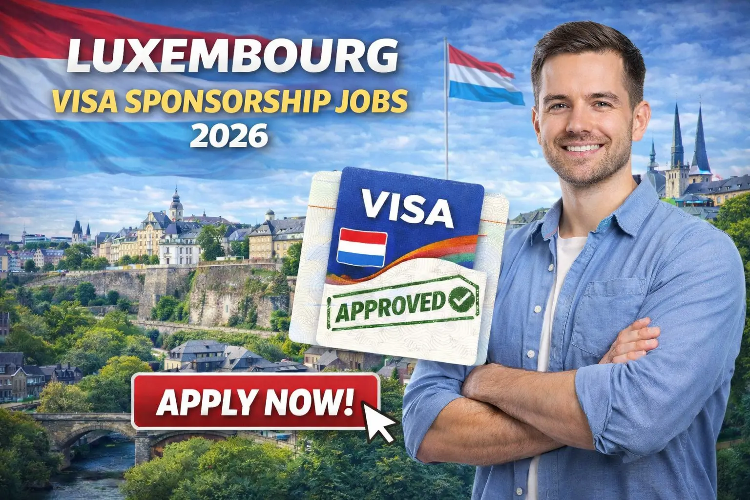 Luxembourg Visa Sponsorship Jobs 2026 (€17 Per Hour)
