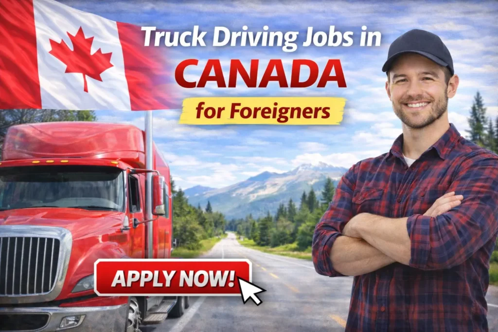 Truck Driving Jobs in Canada for Foreigners with Visa Sponsorship 2026