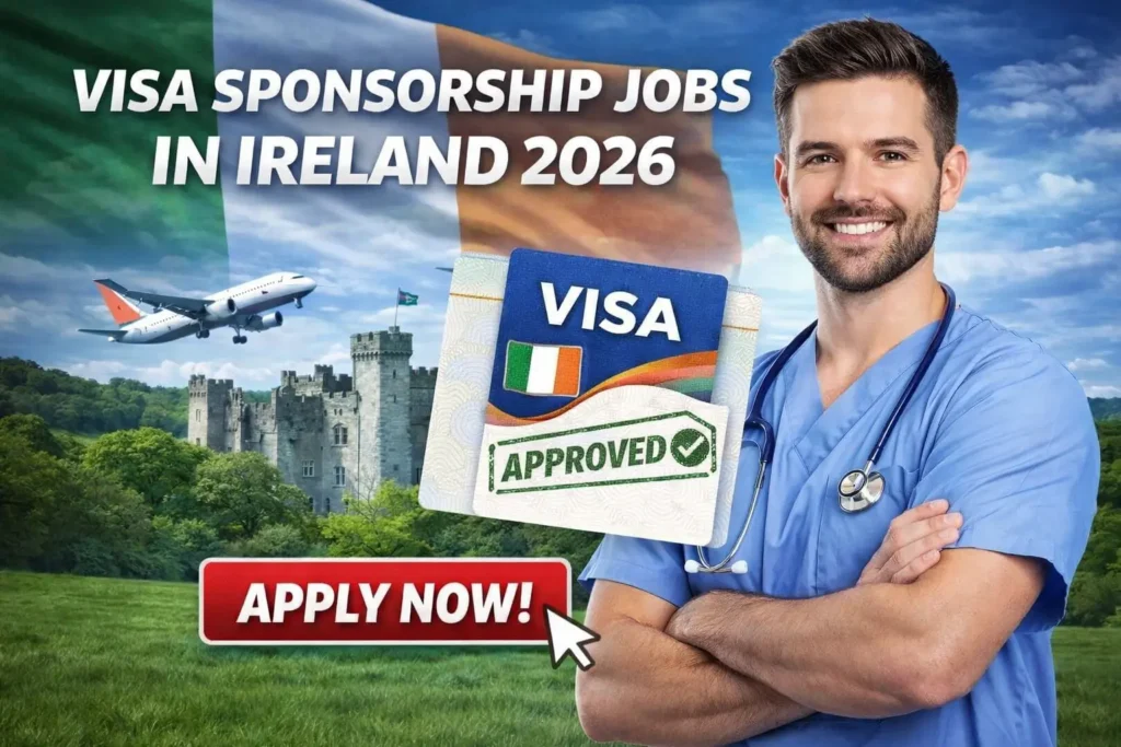 Visa Sponsorship Jobs in Ireland 2026 (EUR 25,000 to EUR 65,000 Per Annum)