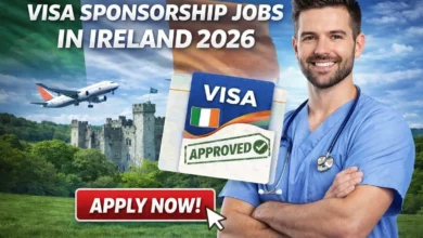 Visa Sponsorship Jobs in Ireland 2026 (EUR 25,000 to EUR 65,000 Per Annum)