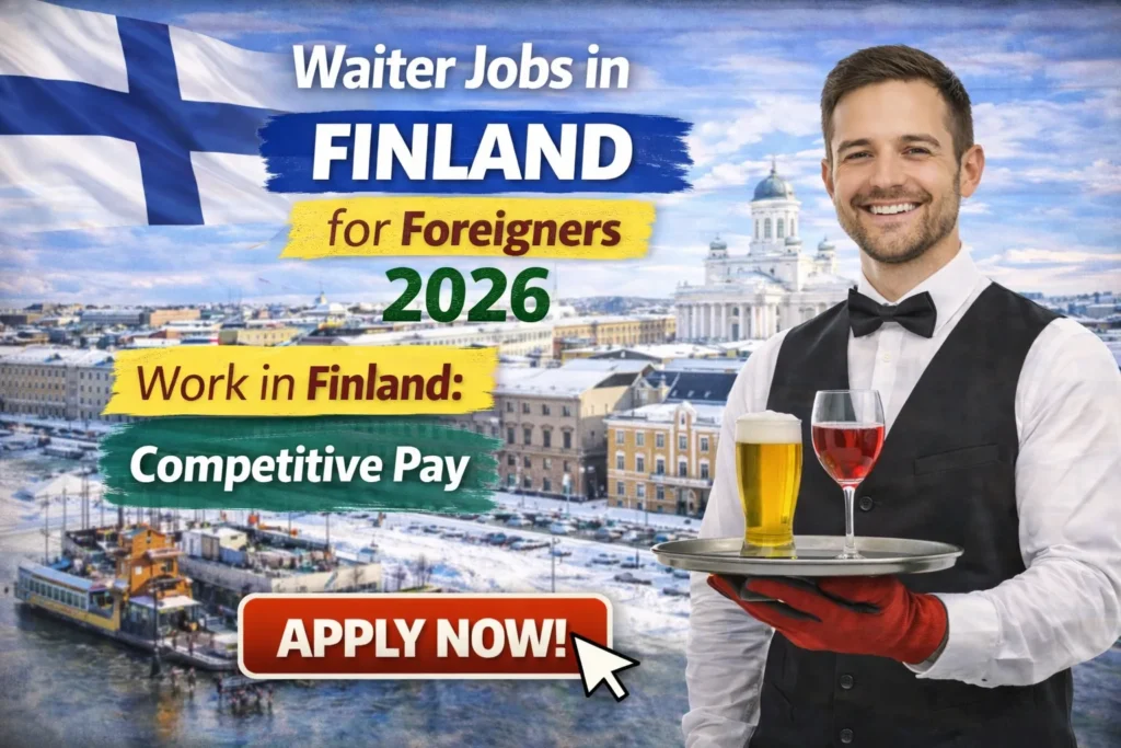 Waiter Jobs in Finland for Foreigners 2026: Apply Now
