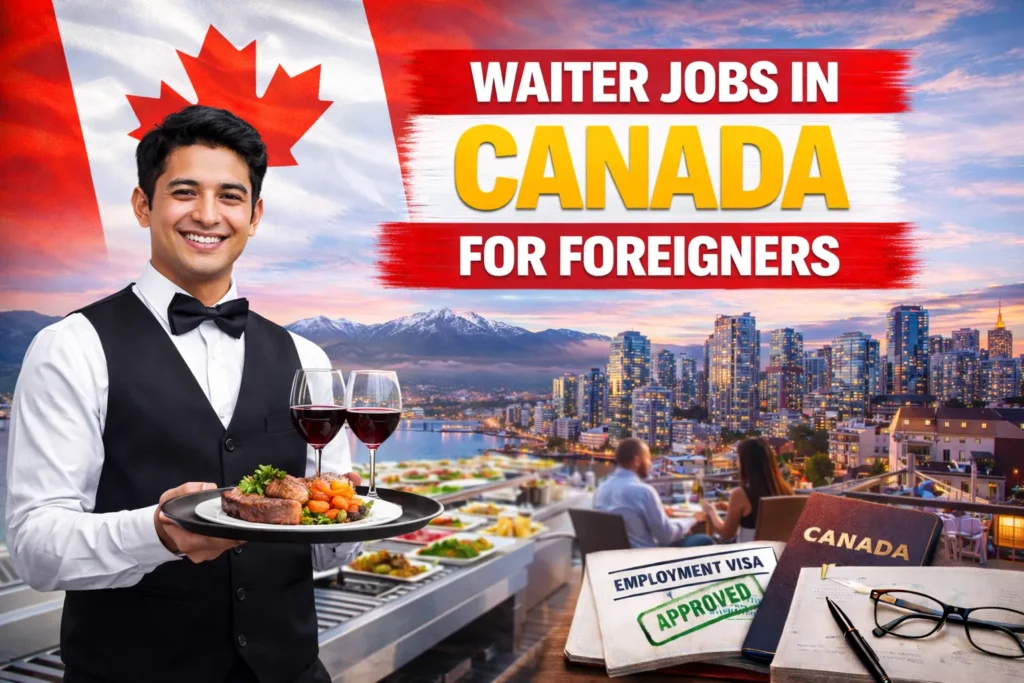 Waiter Jobs in Canada for Foreigners with Visa Sponsorship 2026
