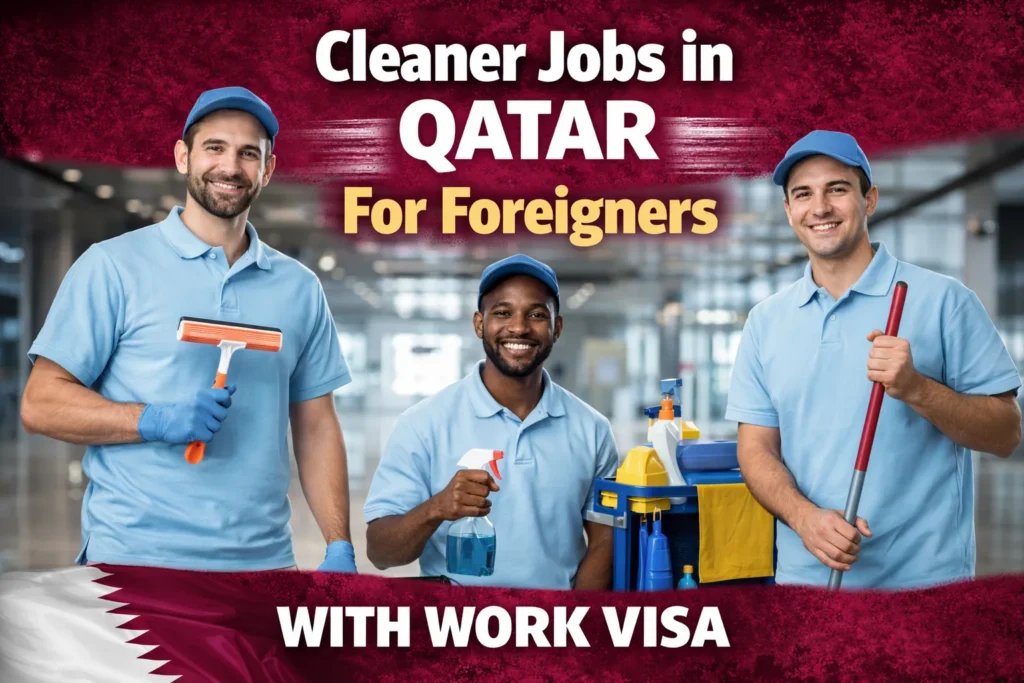 Cleaner Jobs in Qatar For Foreigners with Work Visa 2026