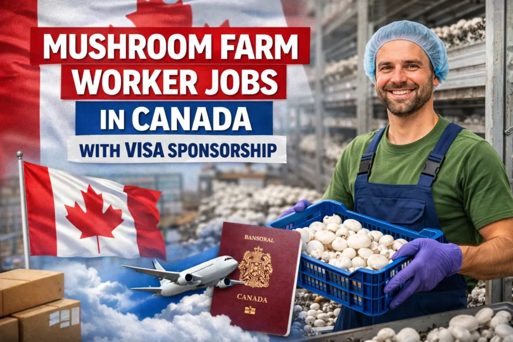 Mushroom Farm Worker Jobs in Canada with Visa Sponsorship 2026