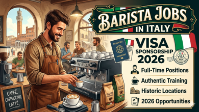 Barista Jobs in Italy with Visa Sponsorship 2026