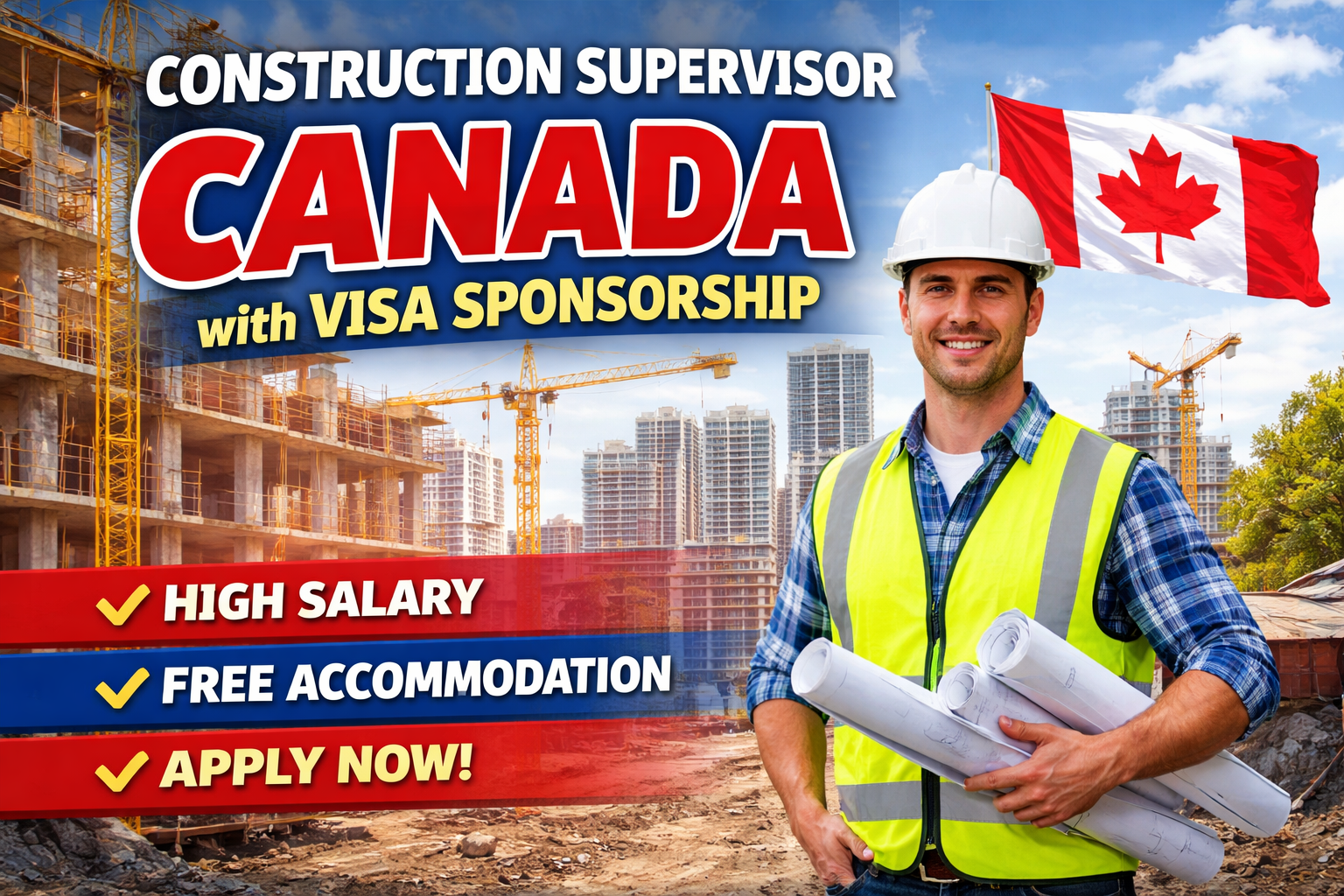 Construction Supervisor Jobs in Canada with Visa Sponsorship 2026