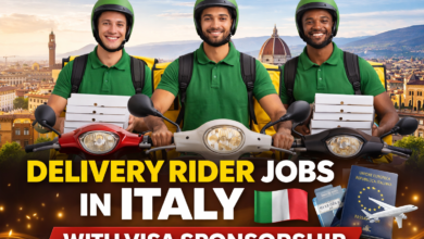 Delivery Rider Jobs in Italy with Visa Sponsorship 2026