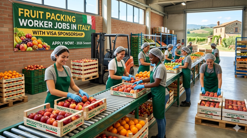 Fruit Packing Worker Jobs in Italy with Visa Sponsorship 2026