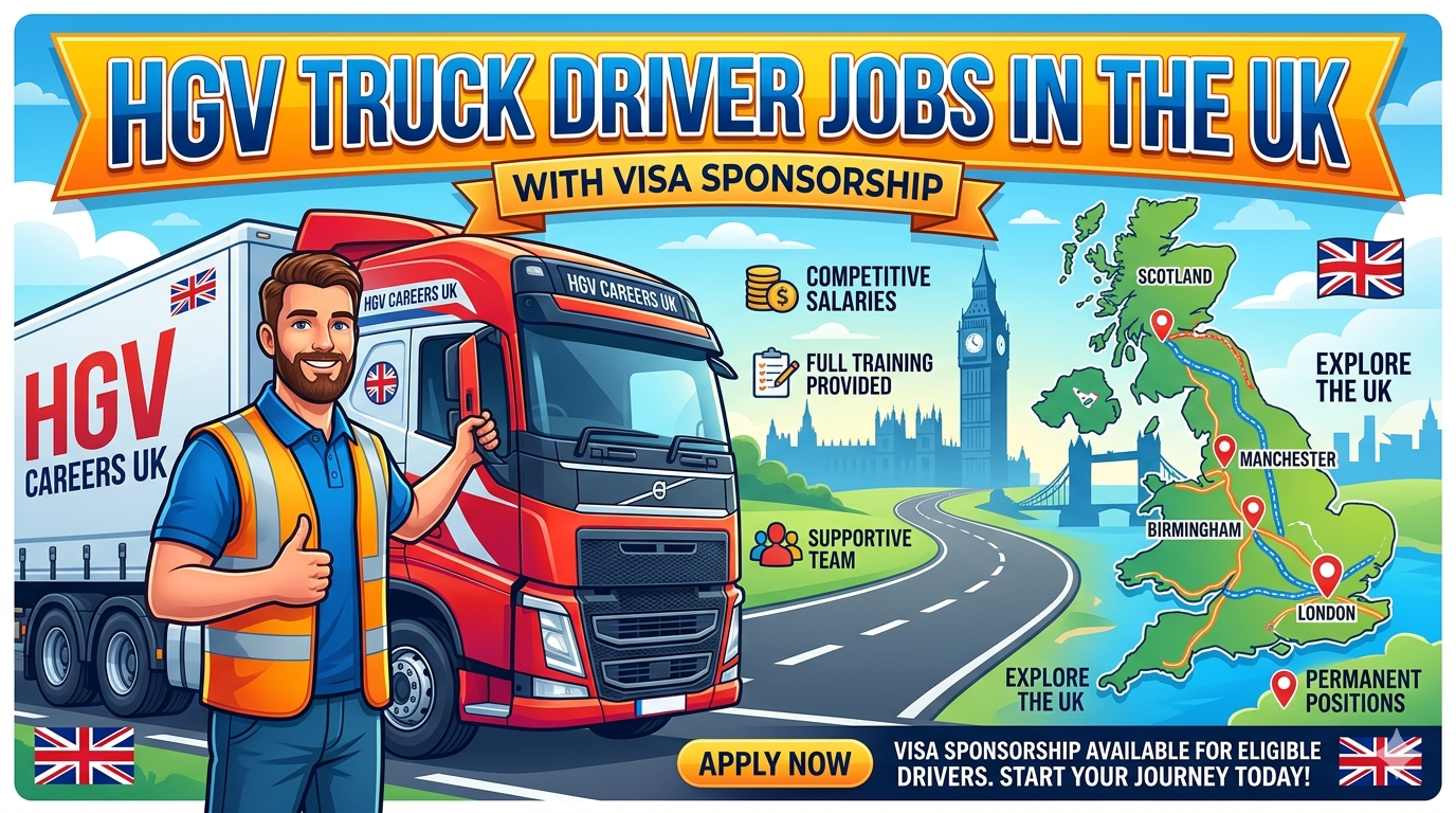 HGV Truck Driver Jobs in the UK with