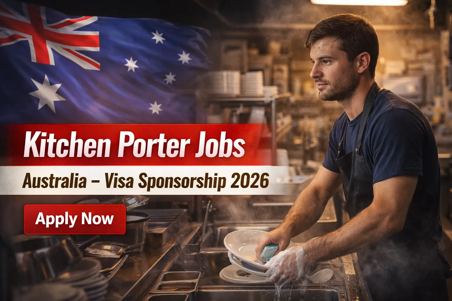 Kitchen Porter Jobs in Australia with Visa Sponsorship 2026