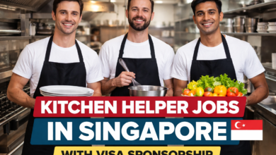 Kitchen Helper Jobs in Singapore with Visa Sponsorship 2026