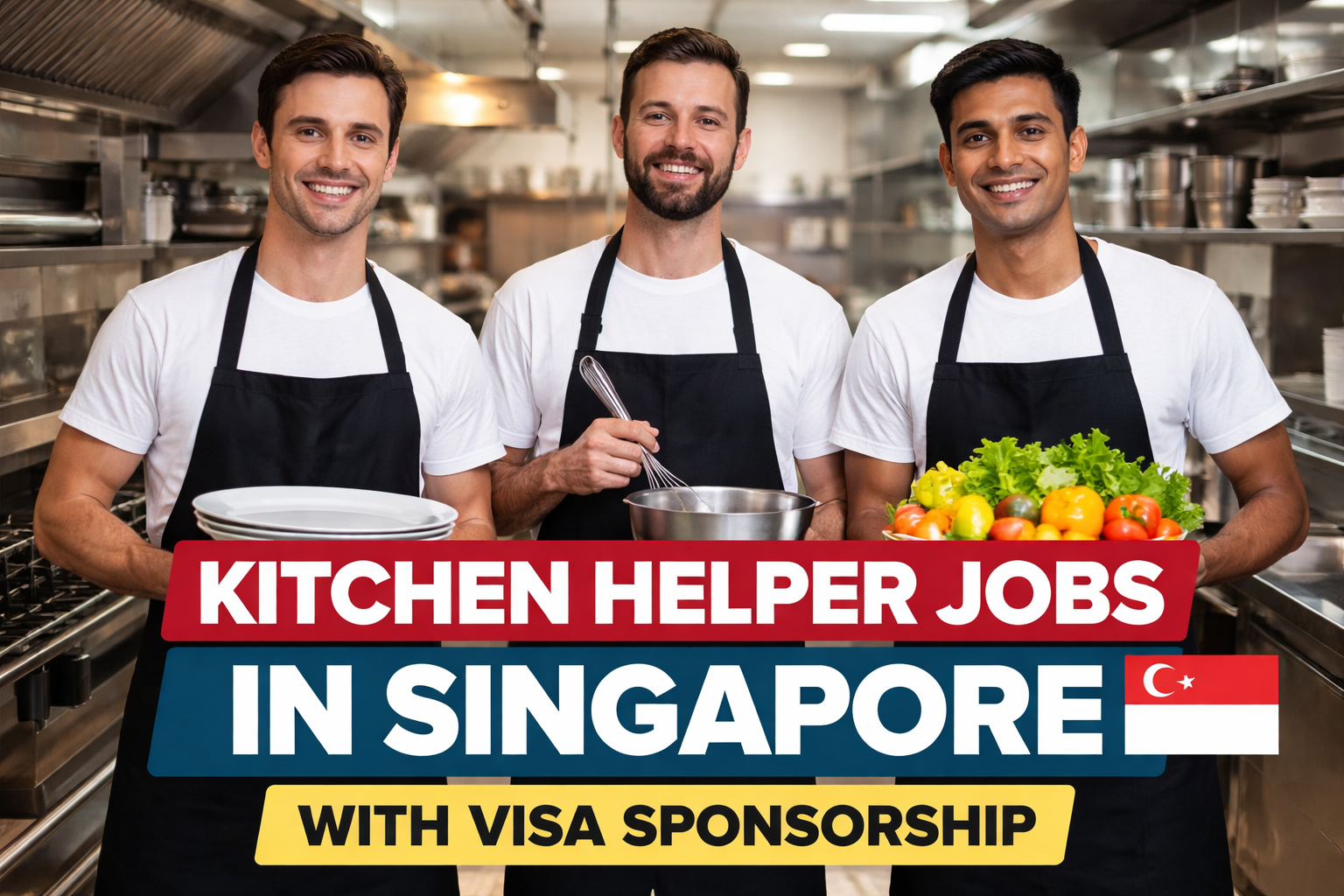 Kitchen Helper Jobs in Singapore with Visa Sponsorship 2026