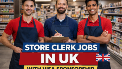 Store Clerk Jobs in UK with Visa Sponsorship 2026
