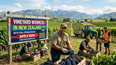 Vineyard Worker Jobs in New Zealand with Visa Sponsorship