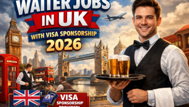 Waiter Jobs in UK with Visa Sponsorship 2026
