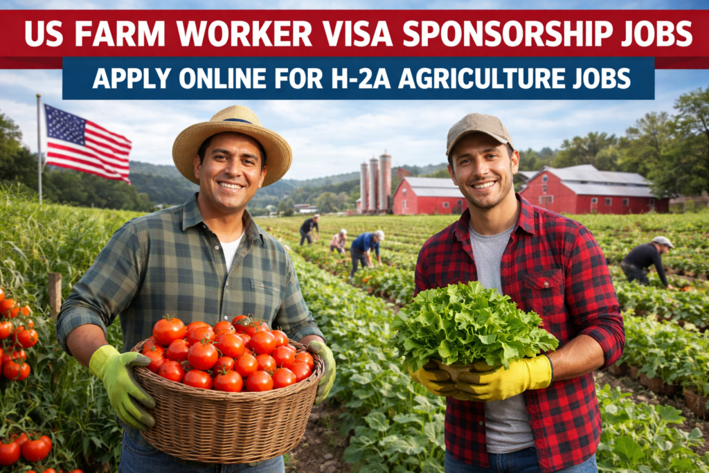 US Farm Worker Visa Sponsorship Jobs 2026: Apply Online for H-2A Agriculture Jobs