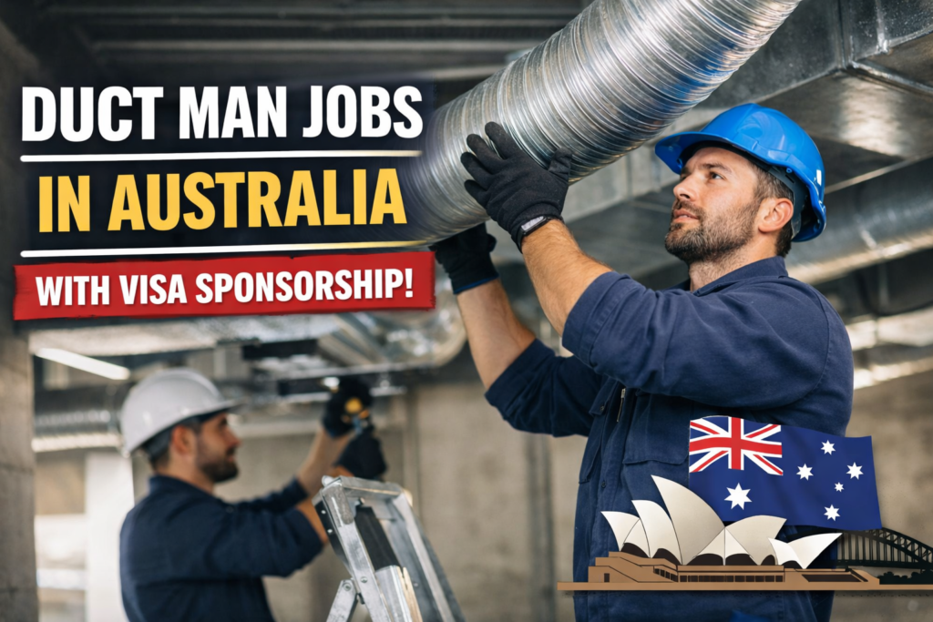 Duct Man Jobs in Australia with Visa Sponsorship 2026