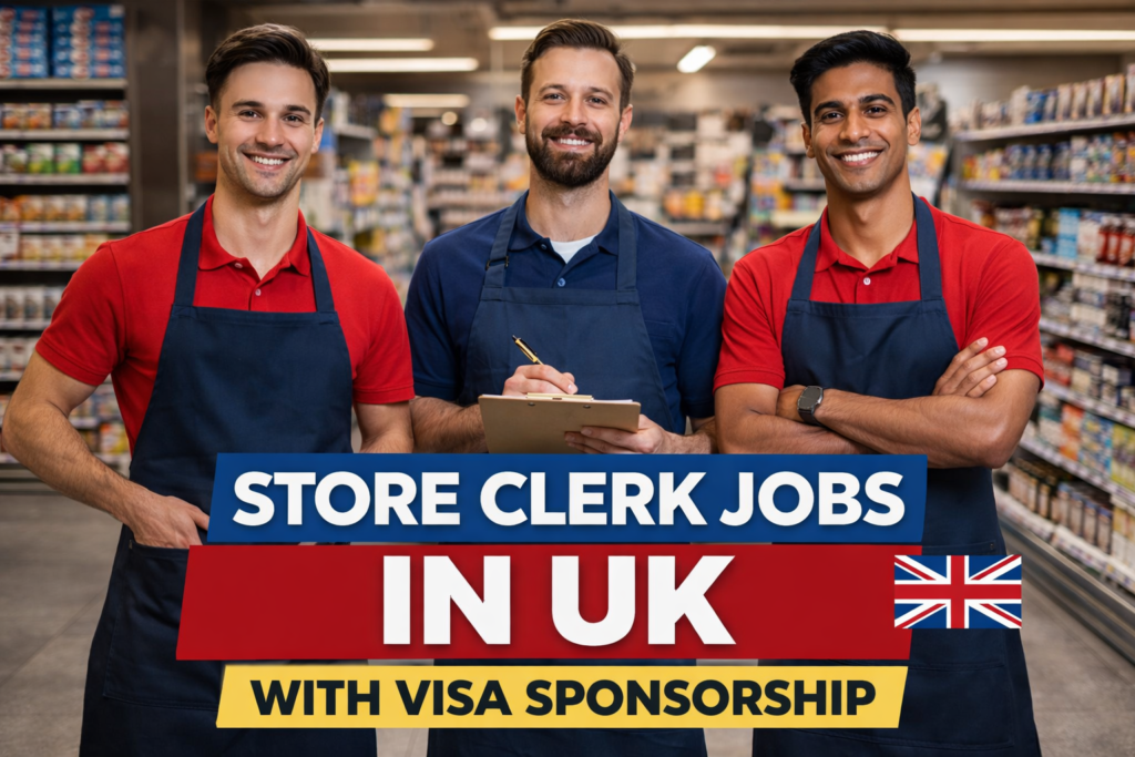 Store Clerk Jobs in UK with Visa Sponsorship 2026