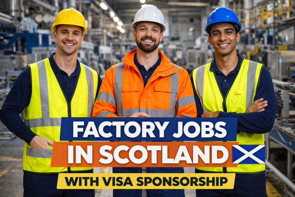 Factory Jobs in Scotland with Visa Sponsorship 2026