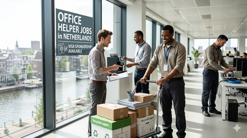 Office Helper Jobs in Netherlands with Visa Sponsorship 2026