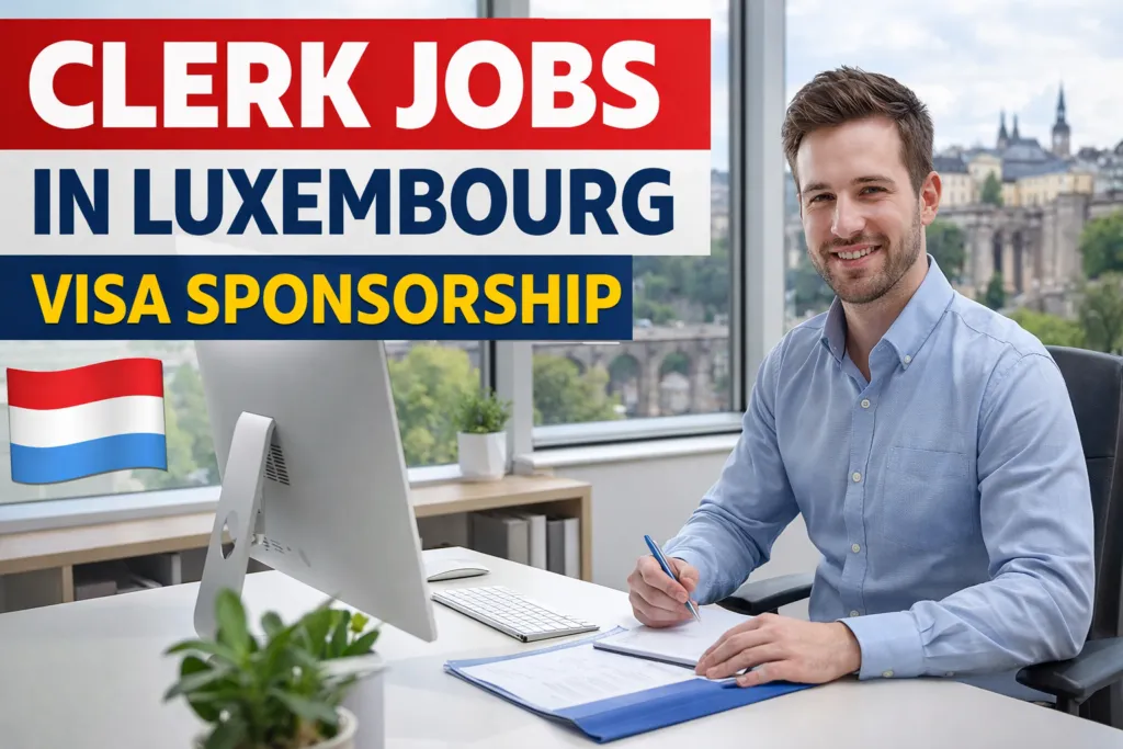 Clerk Jobs in Luxembourg with Visa Sponsorship 2026