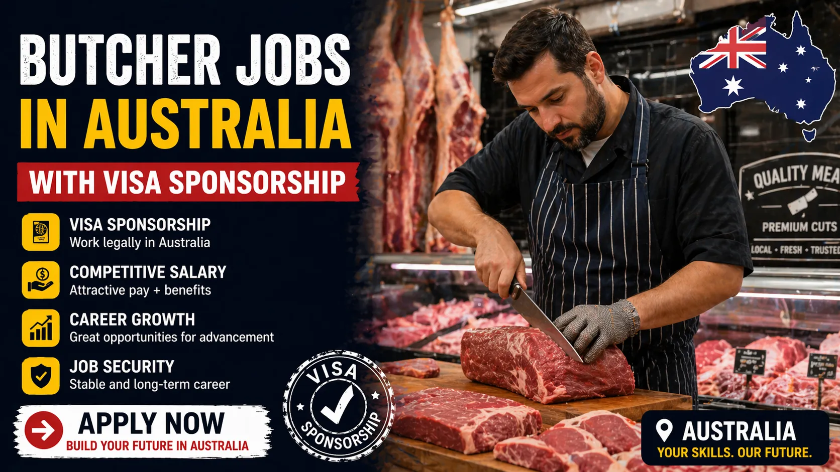 Butcher Jobs in Australia with Visa Sponsorship