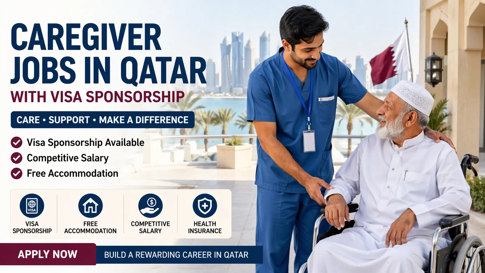 Caregiver Jobs in Qatar with Visa Sponsorship 2026