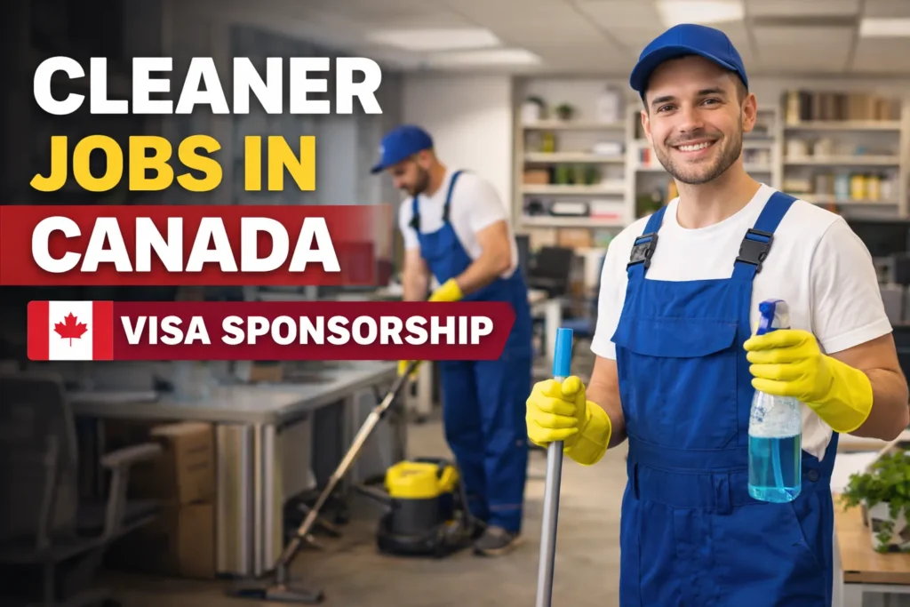 Cleaner Jobs in Canada with Visa Sponsorship 2026