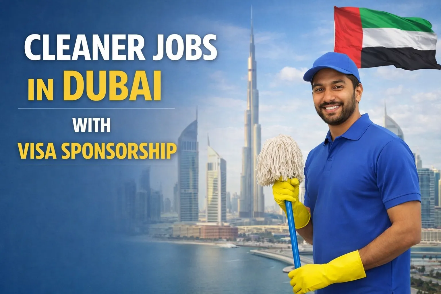 Cleaner Jobs in Dubai 2026 With Visa Sponsorship – Salary, Requirements & How to Apply