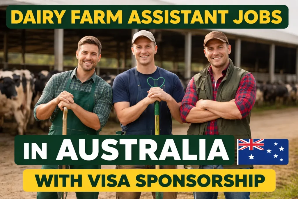 Dairy Farm Assistant Jobs in Australia with Visa Sponsorship 2026
