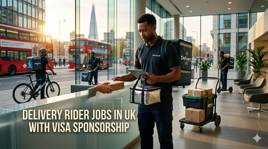 Delivery Rider Jobs in UK with Visa Sponsorship 2026