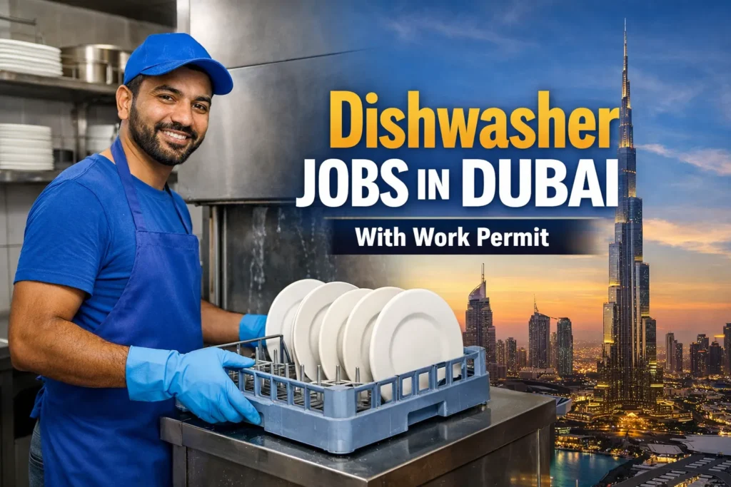 Dishwasher Jobs in Dubai with Work Permit 2026