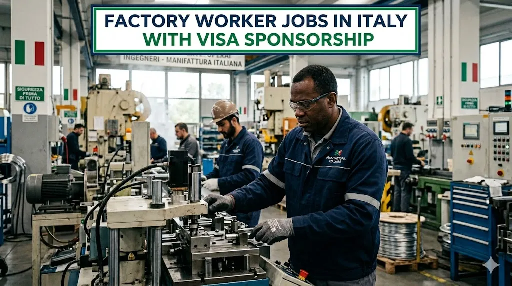 Factory Worker Jobs in Italy with Visa Sponsorship 2026