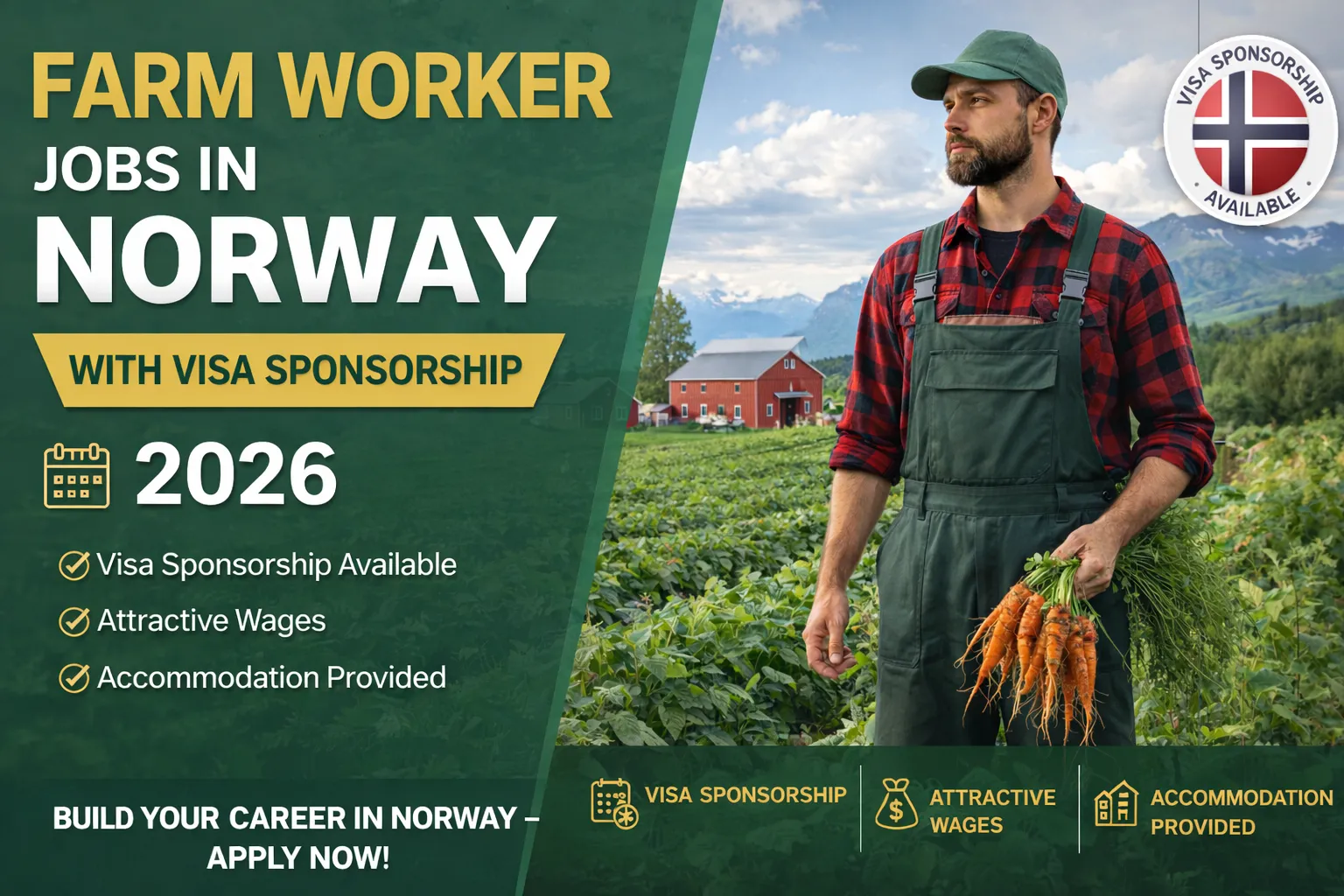 Farm Worker Jobs in Norway with Visa Sponsorship