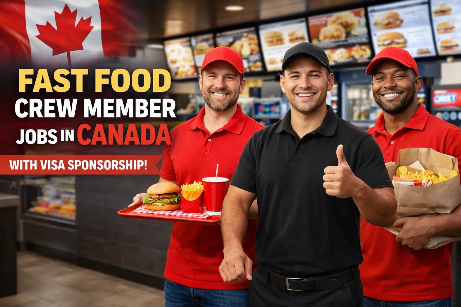 Fast Food Crew Member Jobs in Canada with Visa Sponsorship 2026