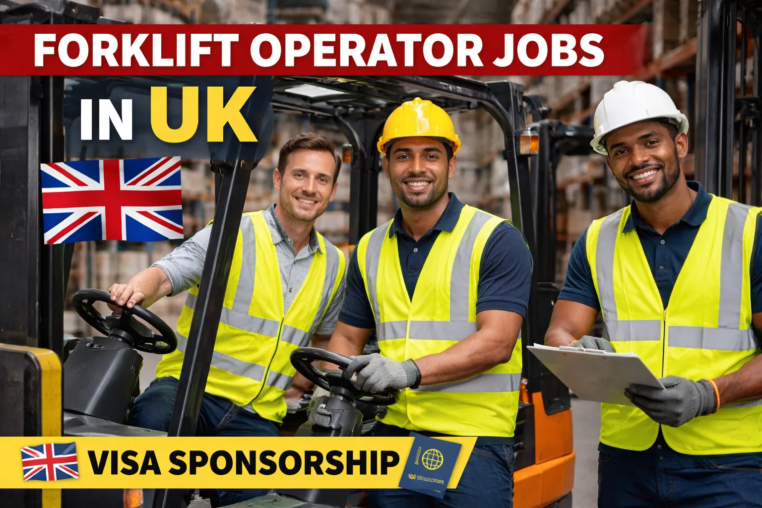 Forklift Operator Jobs in UK with Visa Sponsorship
