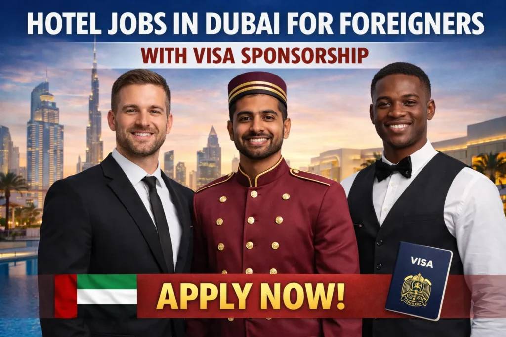 Hotel Jobs in Dubai for Foreigners with Visa Sponsorship 2026