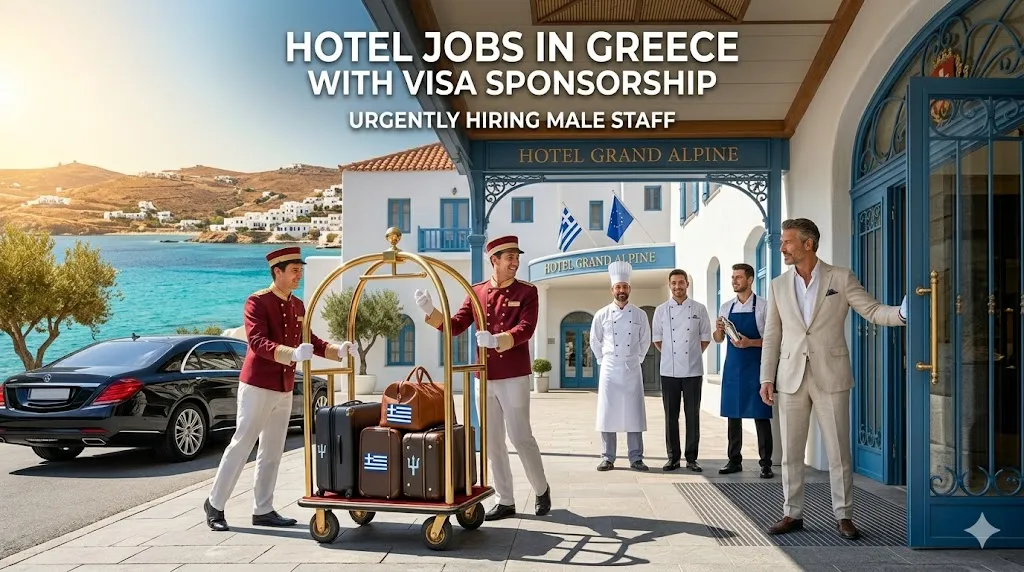 Hotel Jobs in Greece with Visa Sponsorship.