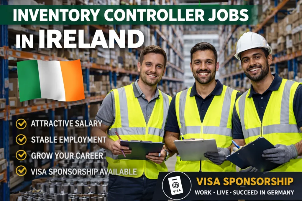 Inventory Controller Jobs in Ireland with Visa Sponsorship 2026