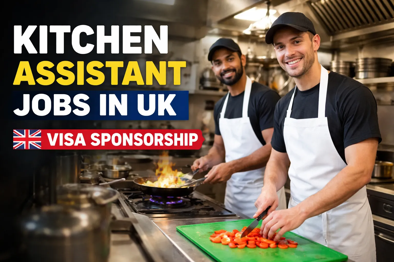 Kitchen Assistant Jobs in UK with Visa Sponsorship
