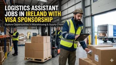 Logistics Assistant Jobs in Ireland with Visa Sponsorship
