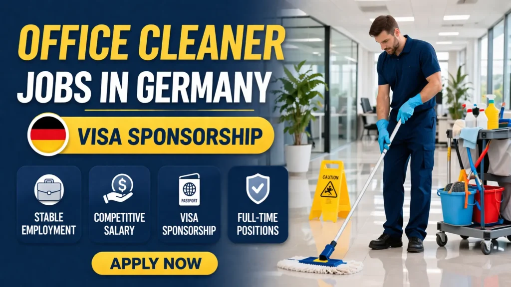 Office Cleaner Jobs in Germany with Visa Sponsorship 2026