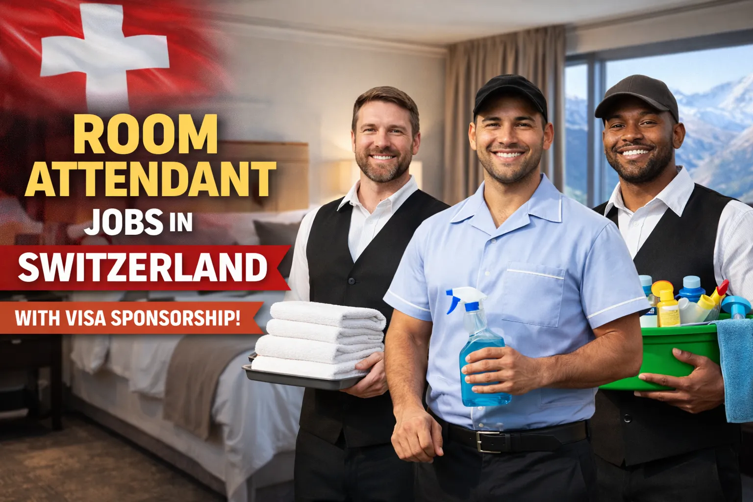 Room Attendant Jobs in Switzerland with Visa Sponsorship