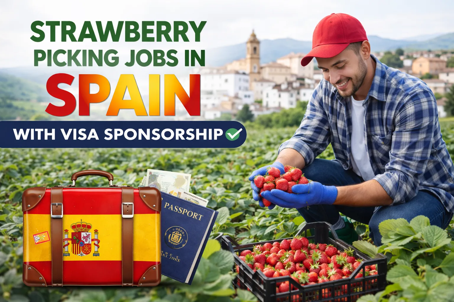 Strawberry Picking Jobs in Spain with Visa Sponsorship