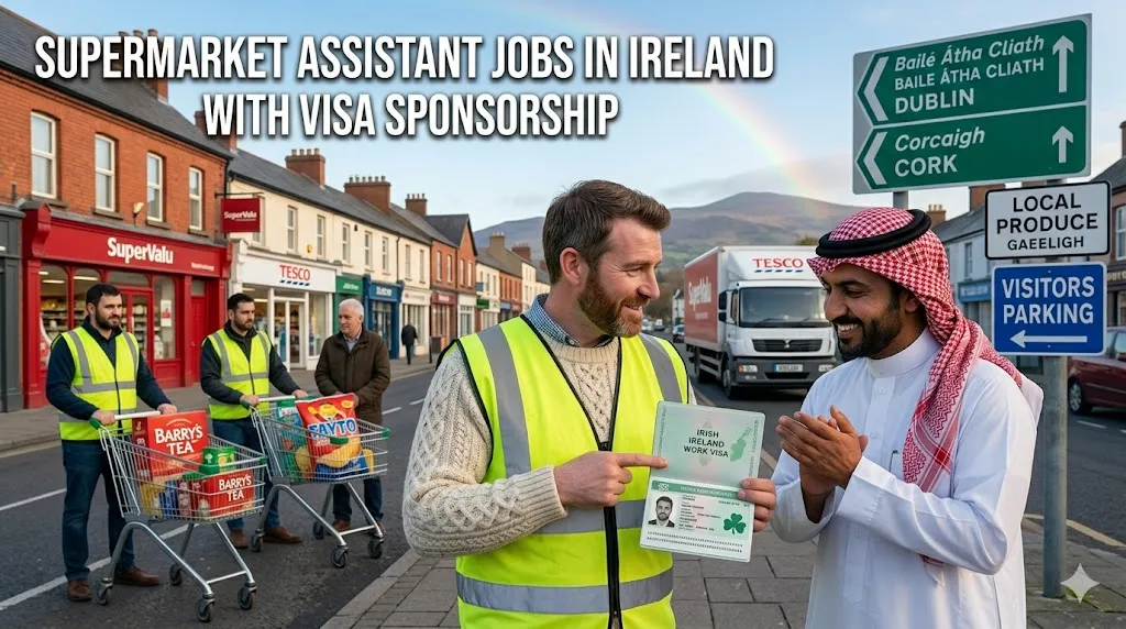 Supermarket Assistant Jobs in Ireland with Visa Sponsorship 2026