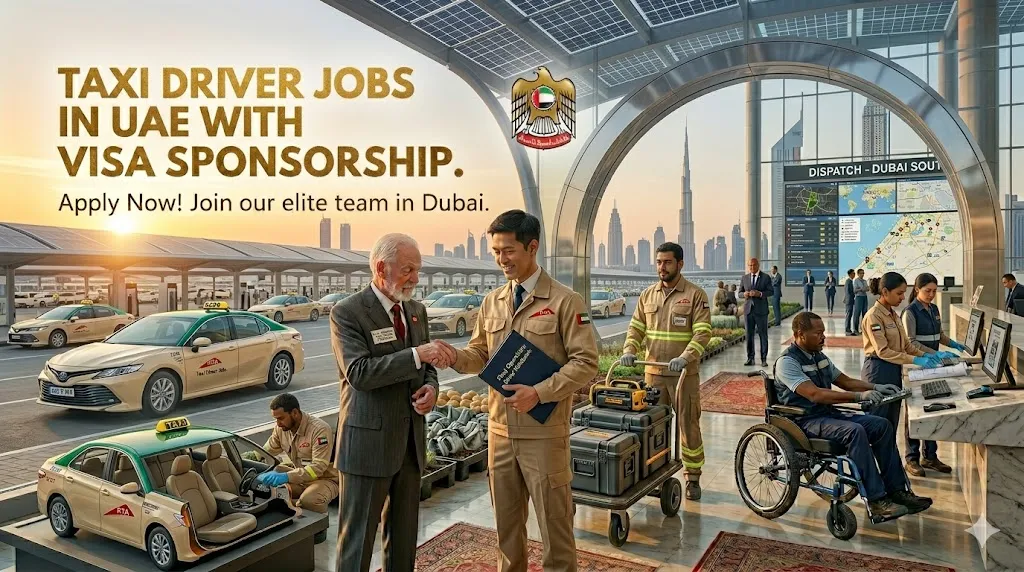 Taxi Driver Jobs in UAE with Visa Sponsorship
