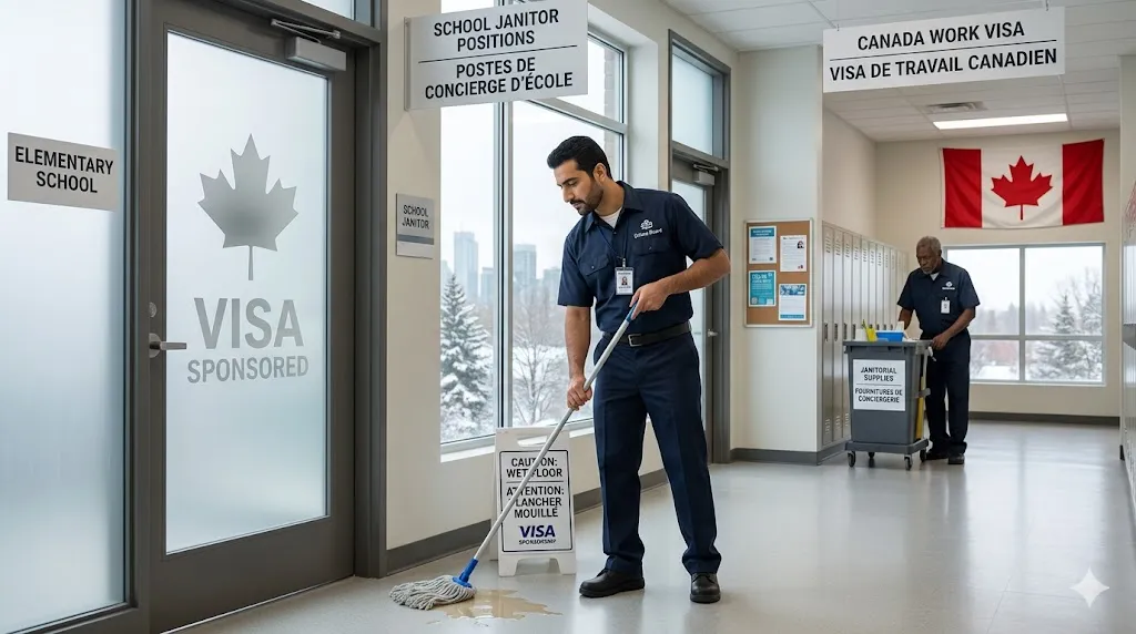 Visa Sponsored School Janitor Jobs in Canada