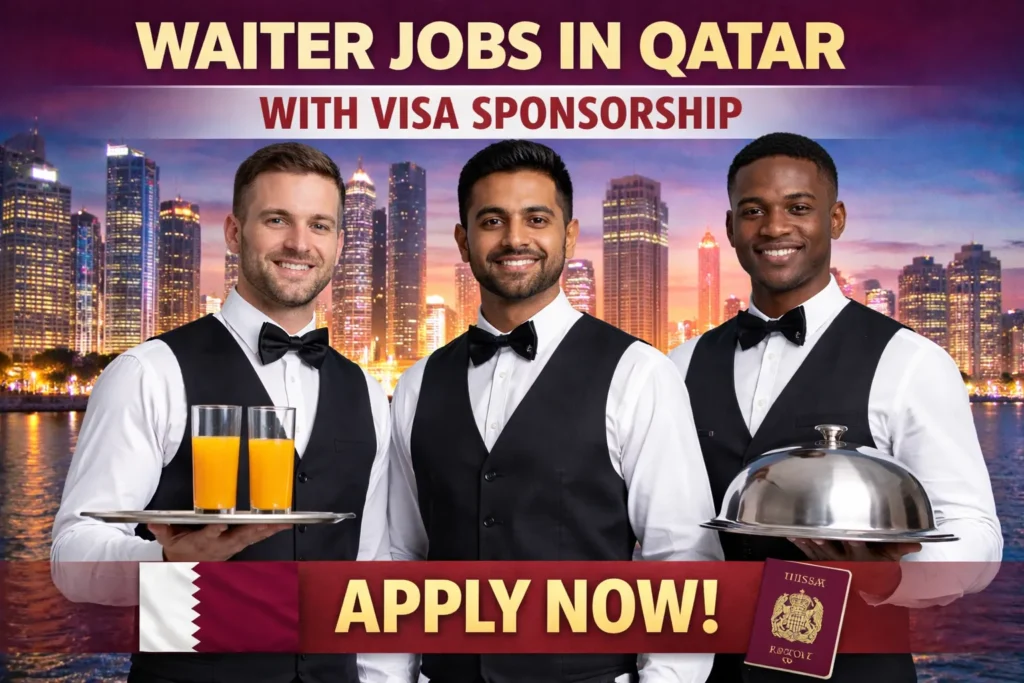 Waiter Jobs in Qatar with Visa Sponsorship 2026